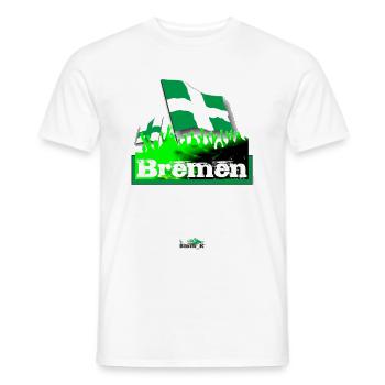 Bremen - Men's T-Shirt - white - Front - AI Model Male 178 dark (178cm)