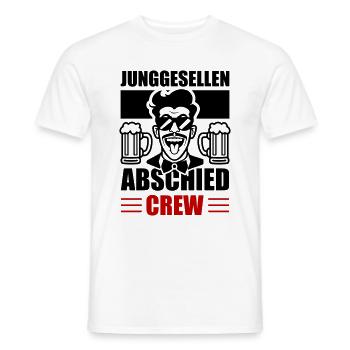 Equipage d’enterrement de vie de garçon - T-shirt homme - blanc - Devant - AI Model Male 178 dark (178cm)