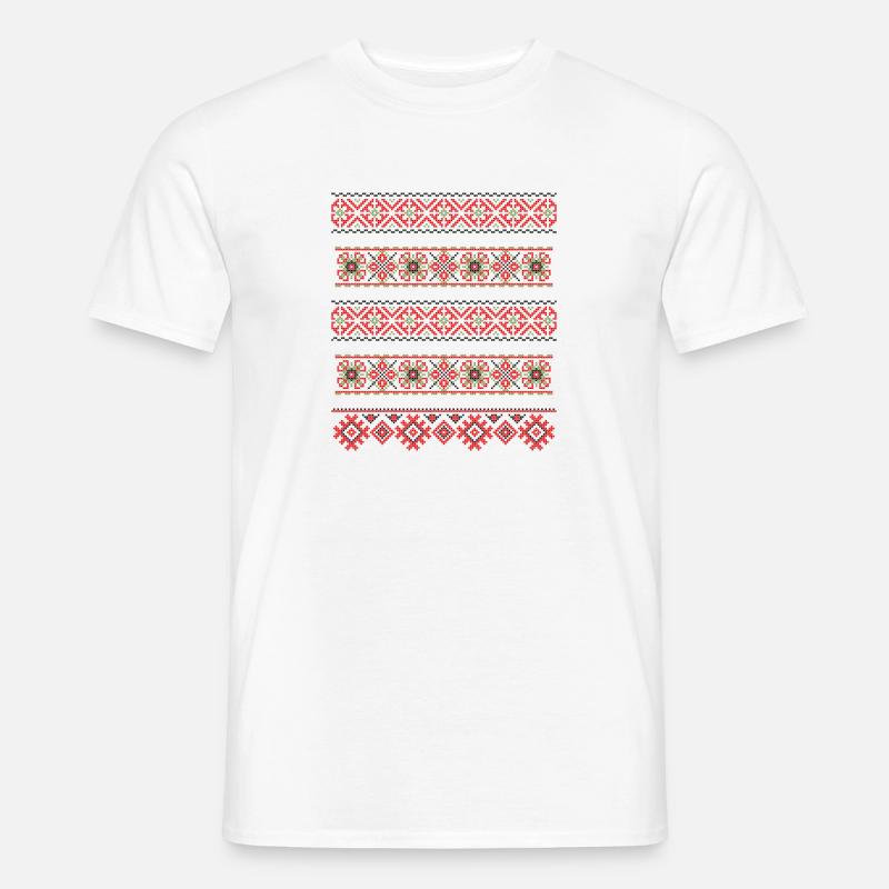 Vrptze (Bänder) - Männer T-Shirt - Weiß