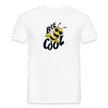 biene - Männer T-Shirt - Weiß - Vorne - AI Model Male 178 dark (178cm)