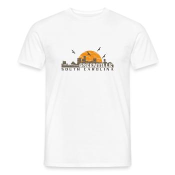 Greenville South Carolina - Männer T-Shirt - Weiß - Vorne - AI Model Male 178 dark (178cm)