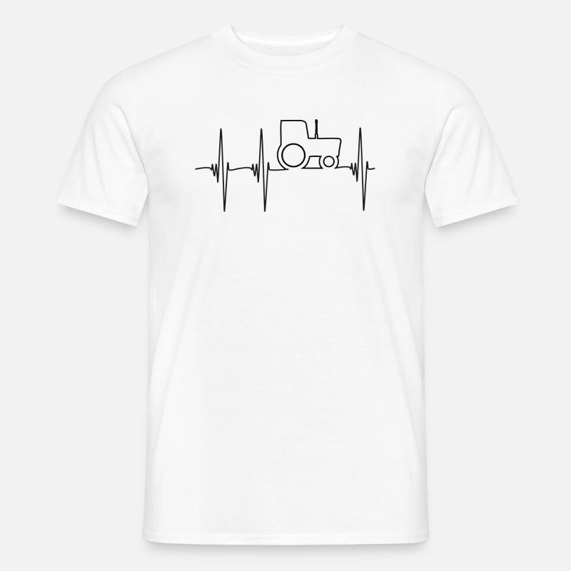 Traktor puls 01 - Männer T-Shirt - Weiß