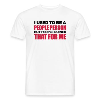 Funny - T-shirt homme - blanc - Devant - AI Model Male 178 dark (178cm)
