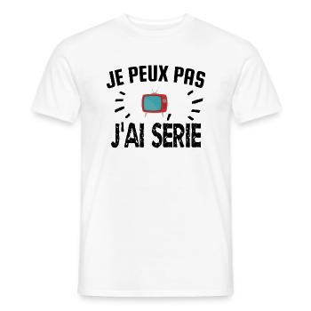 je peux pas j'ai série - T-shirt homme - blanc - Devant - AI Model Male 178 dark (178cm)