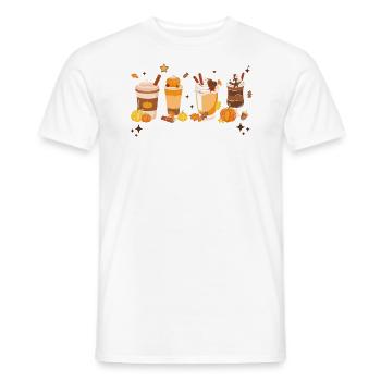 cofPumpkin Spice Latte Automne Café Automne Saison - T-shirt homme - blanc - Devant - AI Model Male 178 dark (178cm)