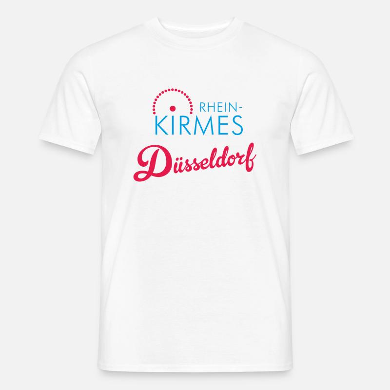 Rheinkirmes Düsseldorf - Männer T-Shirt - Weiß