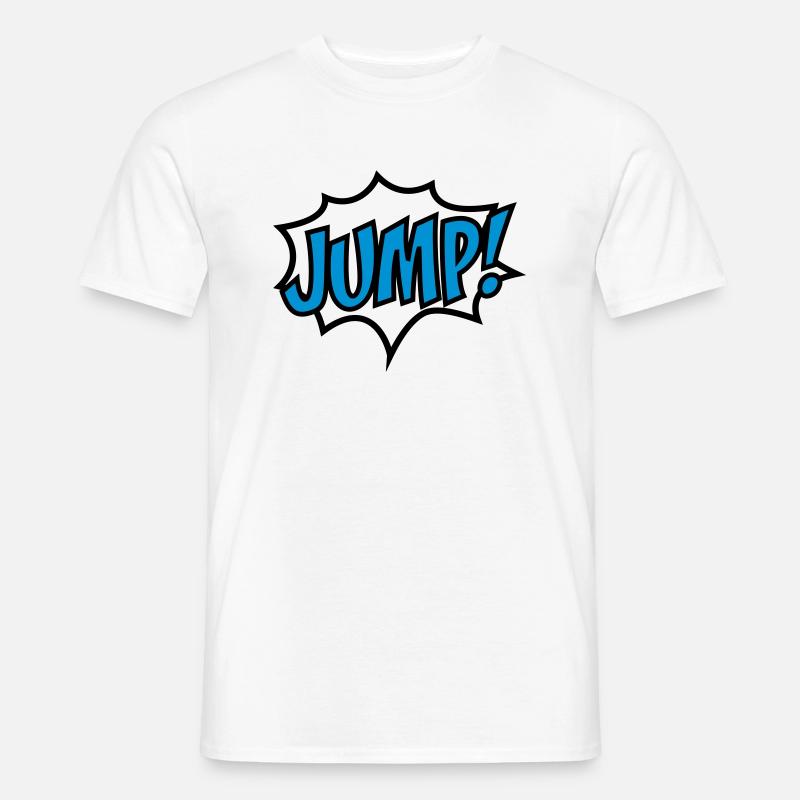 jump - Männer T-Shirt - Weiß
