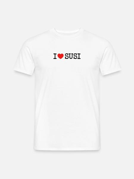 J'aime Susi - T-shirt homme - blanc