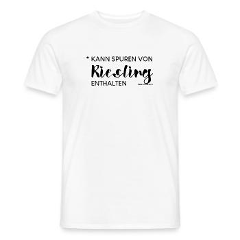 Kann spuren von Riesling enthalten - Männer T-Shirt - Weiß - Vorne - AI Model Male 178 dark (178cm)