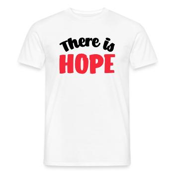 There Is Hope - Men's T-Shirt - white - Front - AI Model Male 178 dark (178cm)