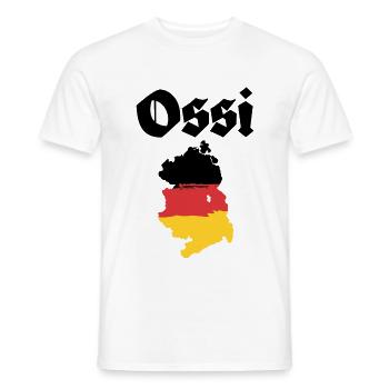 Ossi DDR Ostdeutschland - Männer T-Shirt - Weiß - Vorne - AI Model Male 178 dark (178cm)