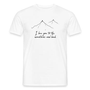 Berg Bergsteigen - weiß - Männer T-Shirt - Weiß - Vorne - AI Model Male 178 dark (178cm)
