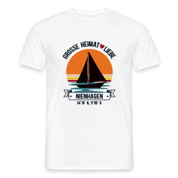 Nienhagen Heimat Mecklenburg Vorpommern Ostsee - Männer T-Shirt - Weiß - Vorne - AI Model Male 178 dark (178cm)