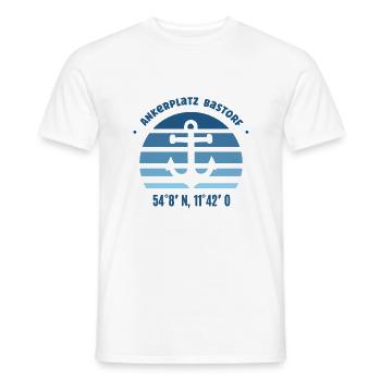 Bastorf Ostsee Anker Koordinaten Ostseeküste Küste - Männer T-Shirt - Weiß - Vorne - AI Model Male 178 dark (178cm)