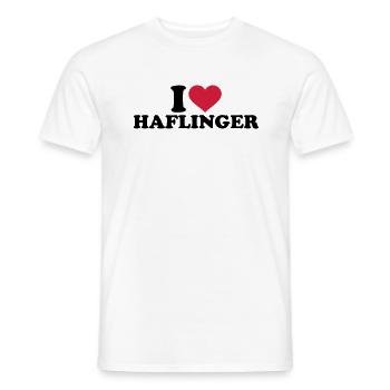 Haflinger - Männer T-Shirt - Weiß - Vorne - AI Model Male 178 dark (178cm)