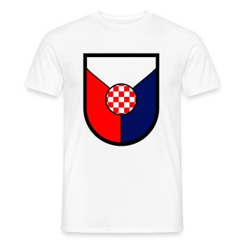 Croatian fans - Men's T-Shirt - white - Front - AI Model Male 178 dark (178cm)