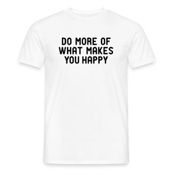 Aimez-vous Happy Hygge? - T-shirt homme - blanc - Devant - AI Model Male 178 dark (178cm)