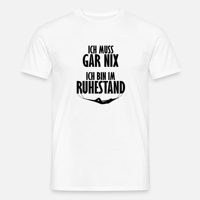 Ich bin im Ruhestand - Männer T-Shirt - Weiß