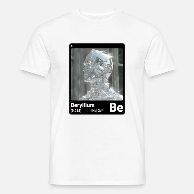 Beryllium - Be - chemisches Element 004 - Männer T-Shirt - Weiß