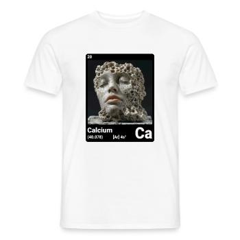 Calcium Ca chemisches Element Periodensystem 020 - Männer T-Shirt - Weiß - Vorne - AI Model Male 178 dark (178cm)