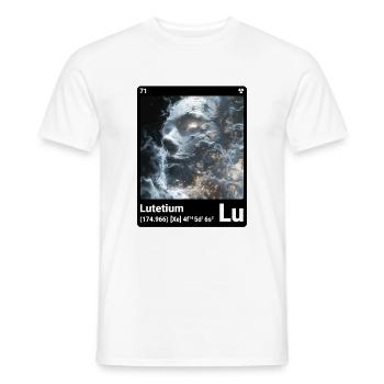 AI am Lutétium (bk) - T-shirt homme - blanc - Devant - AI Model Male 178 dark (178cm)