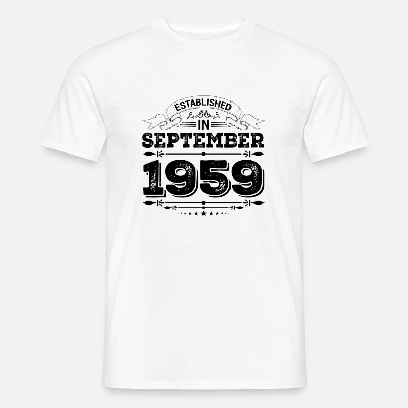 Established in September 1959 - Männer T-Shirt - Weiß