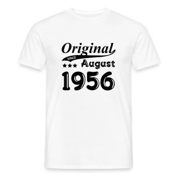 Août 1956 Cadeau - T-shirt homme - blanc - Devant - AI Model Male 178 dark (178cm)