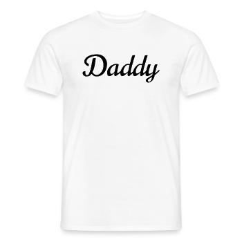 Daddy - Men's T-Shirt - white - Front - AI Model Male 178 dark (178cm)