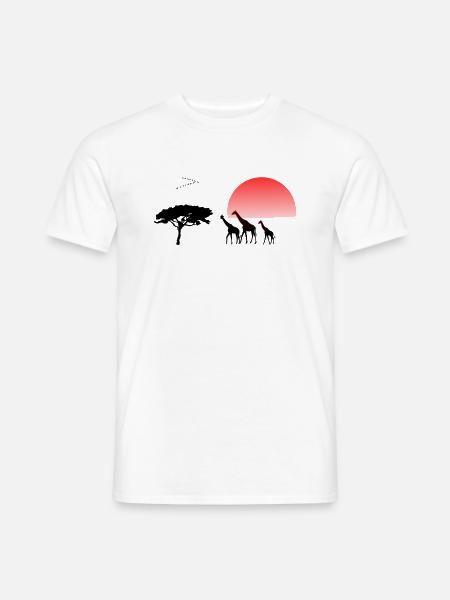 Afrika Safari Sujet - Männer T-Shirt - Weiß