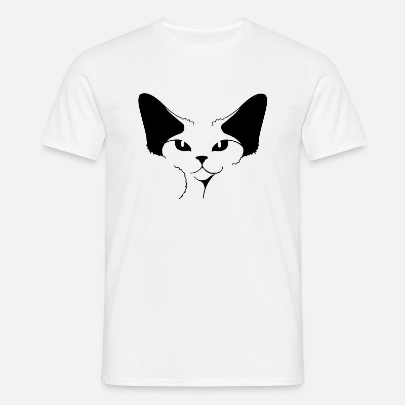 DEVON REX - Männer T-Shirt - Weiß