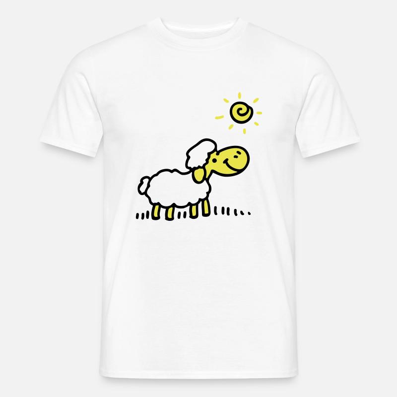Sheep Sun 3 - Men’s T-shirt - white