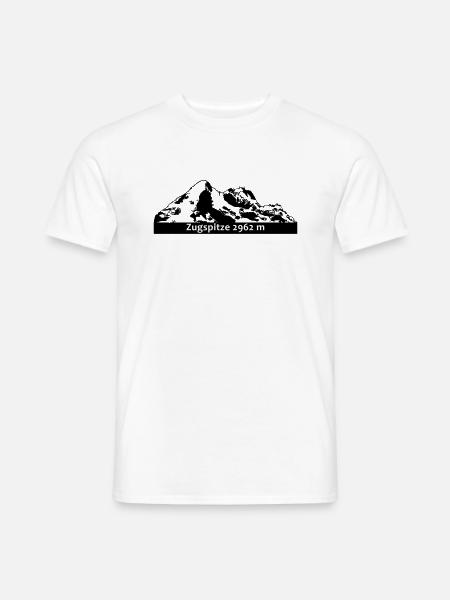 Zugspitze 2962 - Männer T-Shirt - Weiß