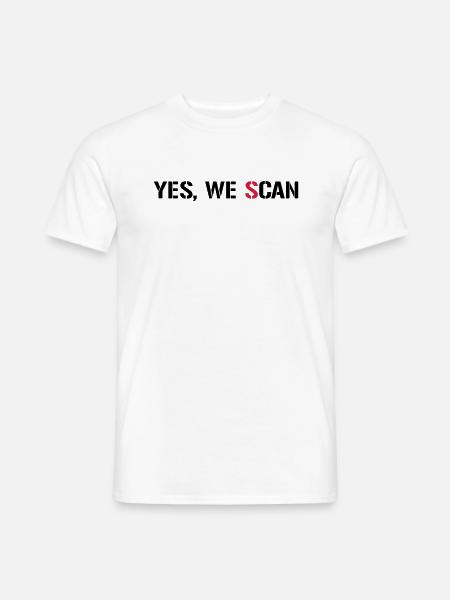 Yes, We Scan NSA PRISM - Men's T-Shirt - white