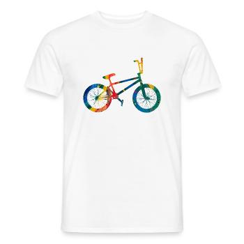 Bike, bike - Men's T-Shirt - white - Front - AI Model Male 178 dark (178cm)