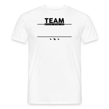 Team Customizable Team - Men's T-Shirt - white - Front - AI Model Male 178 dark (178cm)