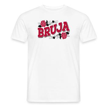 Bruja Funny Spanish Witch Humorous Saying - Men's T-Shirt - white - Front - AI Model Male 178 dark (178cm)