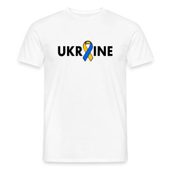 Ukraine - Men's T-Shirt - white - Front - AI Model Male 178 dark (178cm)