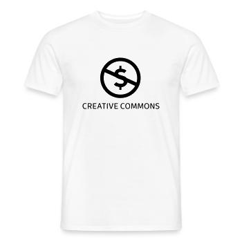 Open Source - Männer T-Shirt - Weiß - Vorne - AI Model Male 178 dark (178cm)