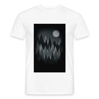 Gruselwald Illustration (Kunst/Dreieck) Handy Case - Männer T-Shirt - Weiß - Vorne - AI Model Male 178 dark (178cm)