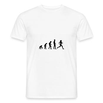 Evolution Jogging Runner - Men's T-Shirt - white - Front - AI Model Male 178 dark (178cm)