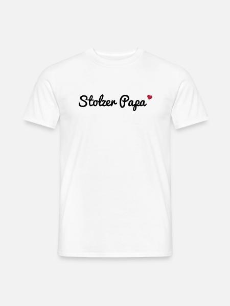 Papa fier - T-shirt homme - blanc