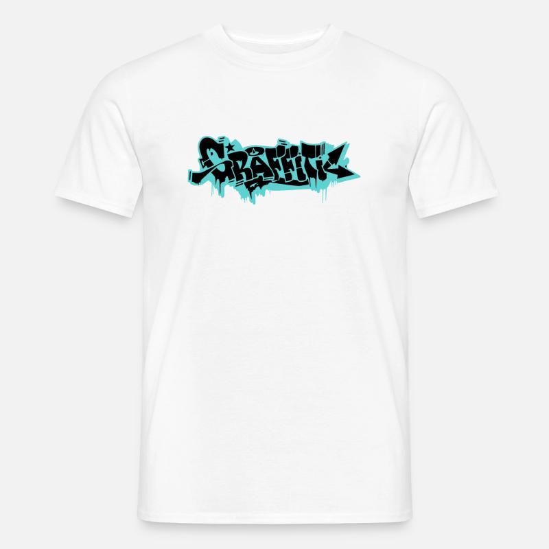 GRAFFITI - Männer T-Shirt - Weiß