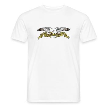 goéland méchant - T-shirt homme - blanc - Devant - AI Model Male 178 dark (178cm)
