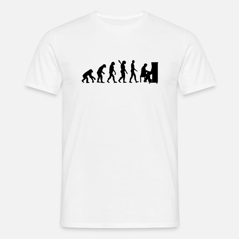 Evolution Piano - Men's T-Shirt - white
