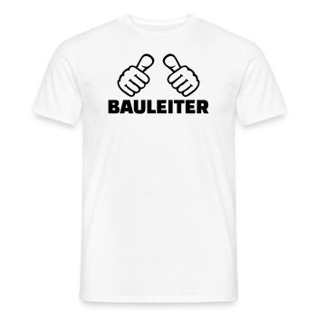 Bauleiter - Männer T-Shirt - Weiß - Vorne - AI Model Male 178 dark (178cm)