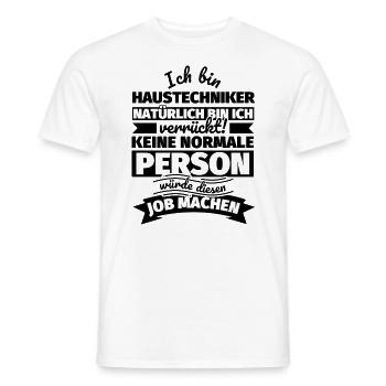 Haustechniker Geschenke - Männer T-Shirt - Weiß - Vorne - AI Model Male 178 dark (178cm)