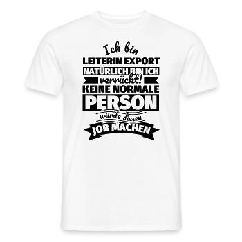Leiterin Export Geschenke - Männer T-Shirt - Weiß - Vorne - AI Model Male 178 dark (178cm)
