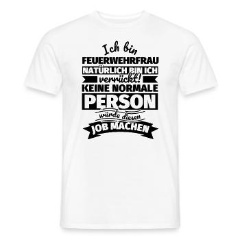 Feuerwehrfrau Geschenke - Männer T-Shirt - Weiß - Vorne - AI Model Male 178 dark (178cm)