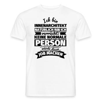 Innenarchitekt Geschenke - Männer T-Shirt - Weiß - Vorne - AI Model Male 178 dark (178cm)