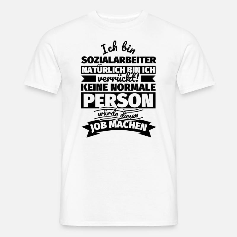 Sozialarbeiter Geschenke - Männer T-Shirt - Weiß